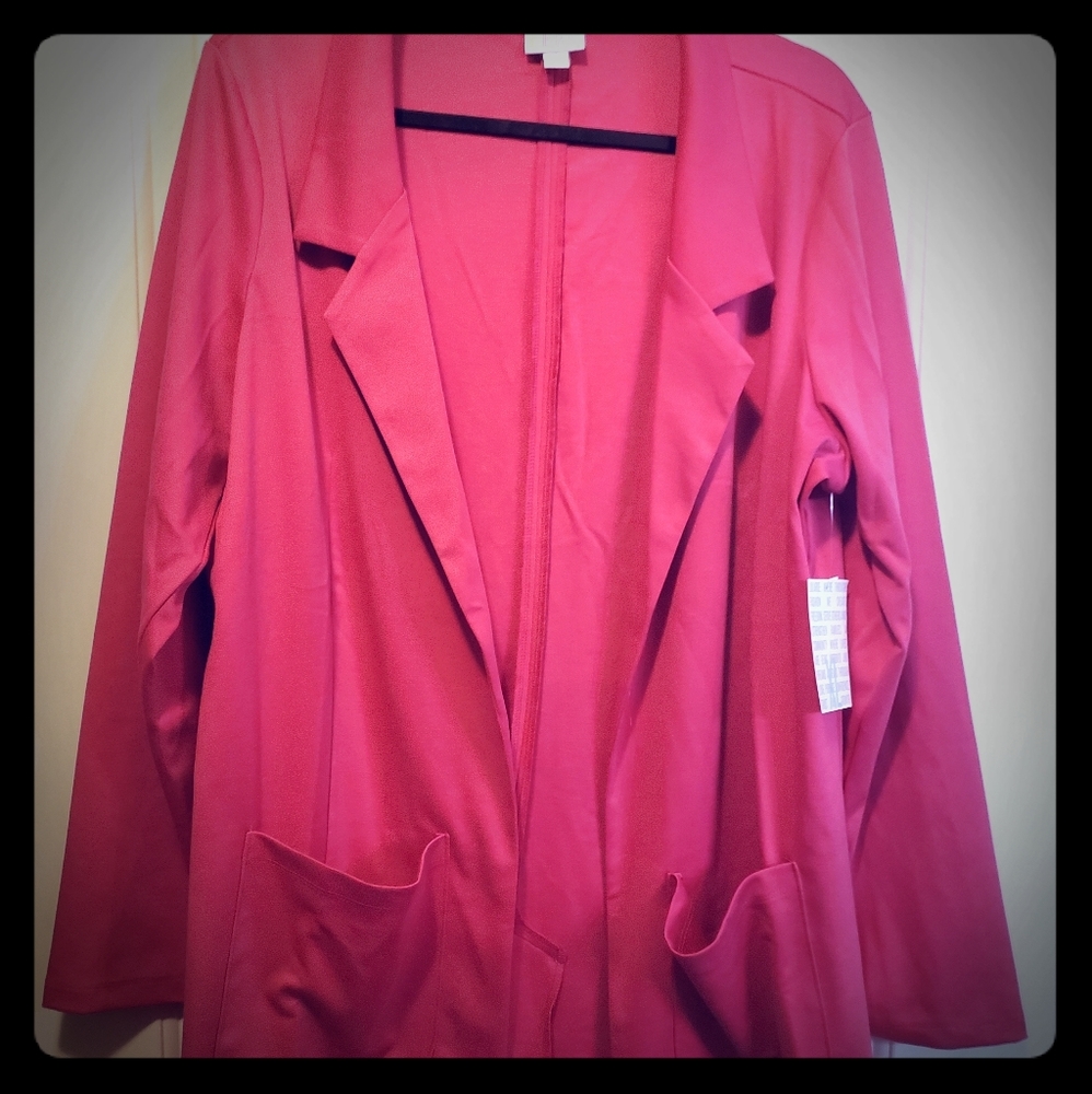 LuLaRoe Pink Gwen Blazer